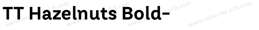 TT Hazelnuts Bold字体转换